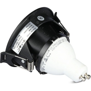 V-TAC gu10 Корпус Луна Квадрат Черно + Черно - 8598 (8598)