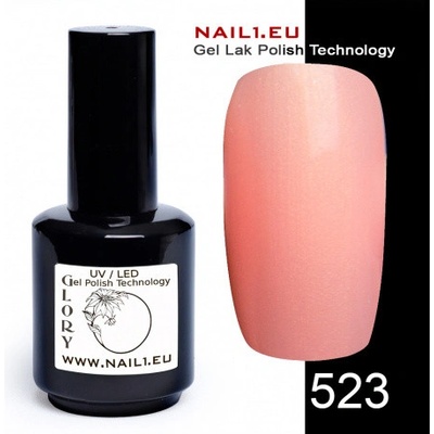 Glory Gel lak Flamingo 523 s perleťovým nádechem 15 ml