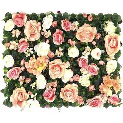Umělý květinový panel Rose 1 40x60cm