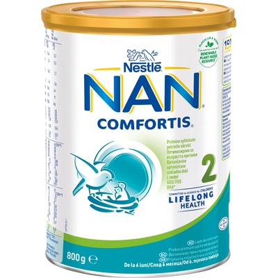 Nestle Преходно мляко на прах Nestle Nan - Comfortis 2, опаковка 800g (12607345)