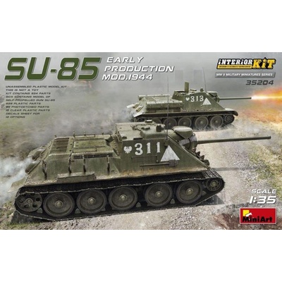 MiniArt SU-85 Mod. 1944 Early Production w Interior Kit 1:35