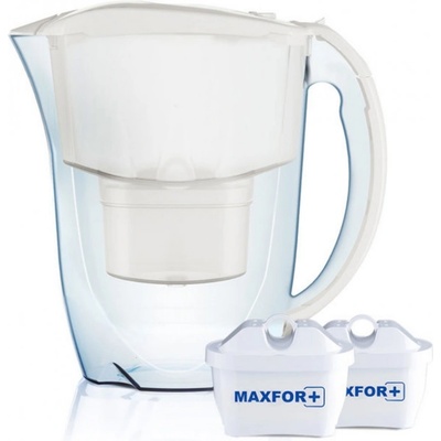 Aquaphor Кана за филтриране на вода Aquaphor Jasper 190067, 2.8 л, Flip-top, 3х MAXFOR+, Без BPA, Бял (190067)