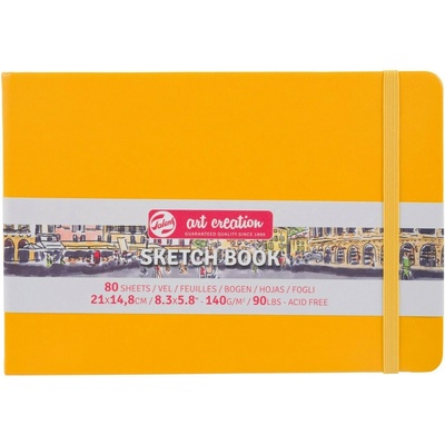 Talens Art Creation Sketchbook v pevné vazbě Yellow 21 x 14,8