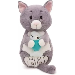 NICI Nici: Сив плюшен котарак и рибка - 40 x 20 cm