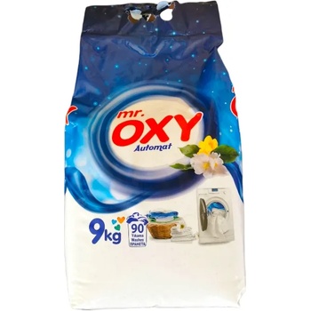 Mr. oxy прах за бяло пране, 90 пранета, 9 кг