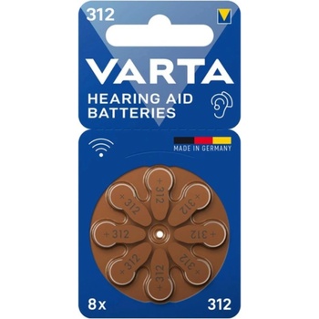 VARTA БАТЕРИИ ЗА СЛУХОВ АПАРАТ varta 312-bli-8 (312-bli-8)