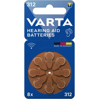 VARTA БАТЕРИИ ЗА СЛУХОВ АПАРАТ varta 312-bli-8 (312-bli-8)
