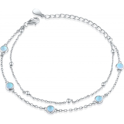 Olivie stříbrný náramek MĚSÍČNÍ KÁMEN 8118