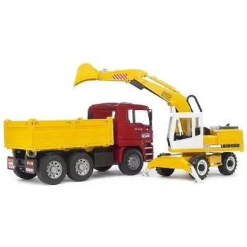 BRUDER Bruder: Товарен автомобил MAN TGA с багер - 35 cm