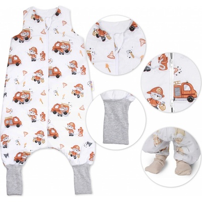 Baby Nellys Spací vak so zahrnovacími nohavičkami Baby fireman