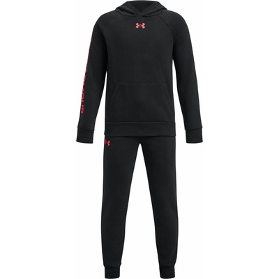 Under Armour chlapčenská tepláková súprava RIVAL FLEECE čierna červená