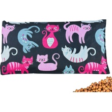 VFstyle nahrievací vankúšik s čerešňovými kôstkami 30x15 cm Kittens