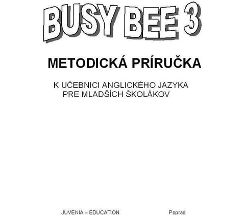 Busy Bee 3 Metodická príručka