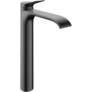 Hansgrohe Vivenis - Смесител за умивалник, EcoSmart, CoolStart, матиран черен хром 75045340 (75045340)