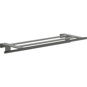 Hansgrohe AddStoris S - Рафт с държач за кърпа, дължина 66 см, матиран черен хром 41781340 (41781340)