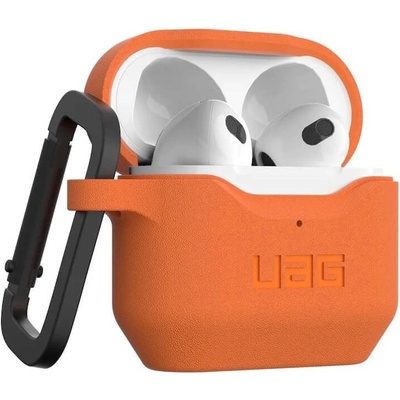 Urban Armor Gear Предпазители Urban Armor Gear Standard Issue Silicone Case 001, за Apple Airpods 3, удароустойчив, с карабинер, оранжев (10292K119797)