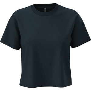Next Level Apparel N 7610 / Дамски къс топ от плътен памук - тъмносиньо XXXL (087610adg13)