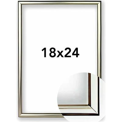 Fotorámeček BF Rozměr: 18 x 24 cm, Barva: Šampaň, Typ zasklení: Plexi