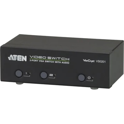 ATEN VanCryst Switch VGA, 2 порта - VS0201 VS0201-AT-G (VS0201-AT-G)