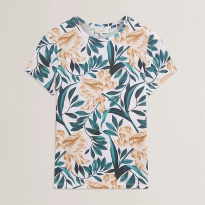 Ted Baker Тениска Ted Baker Ted Printed T Shirt Ld61 - Cream
