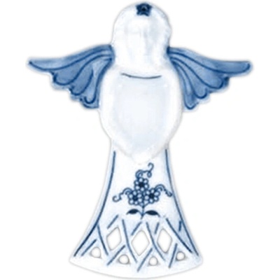 Cibulák vianočná ozdoba anjel vetvička 11cm cibulový porcelán originálny cibulák Dubí