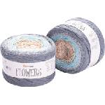 YARNART Flowers 268 Grey Blue Плетива прежда (Flowers 268)