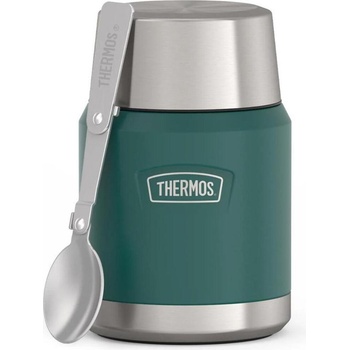 Thermos Icon Термос за храна със сгъваема лъжица, 470 мл, зелен, 2 части (173083)