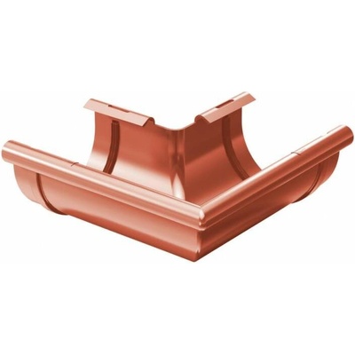 Gutta Aqua Roh PVC žlabu vnější 125 mm / 90° cihlově červený