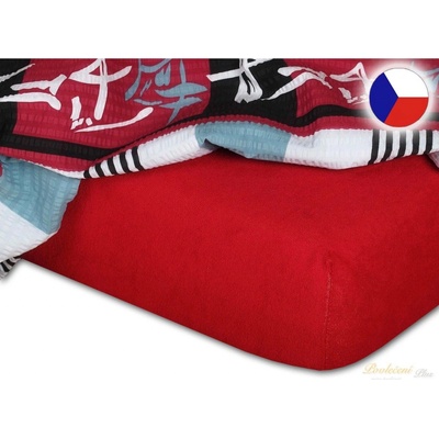 Dadka Froté prostěradlo vínové 90x200x20