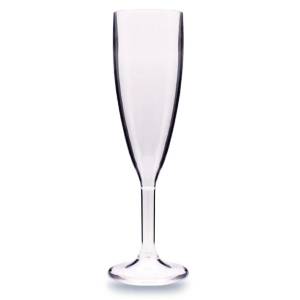 RK-PREMIUM RK-Чаша за шампанско поликарбонат 180ml. Ø5.5xh21.8cm ПРОЗРАЧНА (GB. C18) (0151522)