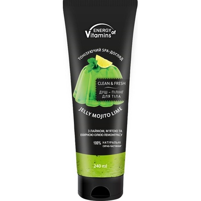 Energy Of Vitamins penivý sprchový peelingový gél limetkové mojito 240 ml