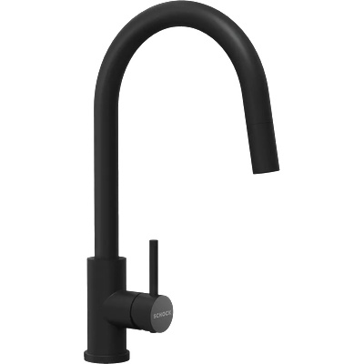SCHOCK Черен смесител за кухня с изтегляща глава - Schock Prima