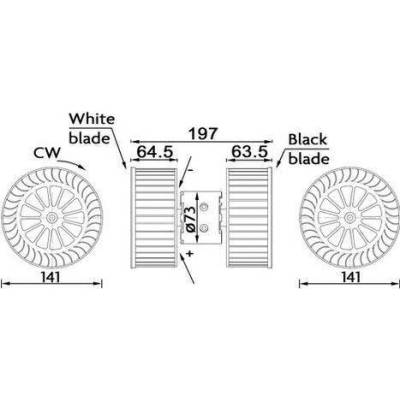 Vnitřní ventilátor MAHLE AB 192 000S (AB192000S)
