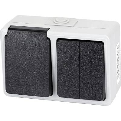 Aigostar - Домашен ключ за променлив ток с контакт 250V/16A IP54 (AI2732)