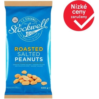 Stockwell & Co. arašídy loupané pražené solené 500 g