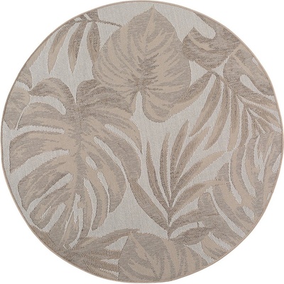 Ayyildiz Бежов кръгъл килим за открито и закрито ø 120 cm Desert 1302 - Ayyildiz Carpets (DESERT1201201302BEIGE)