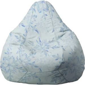 Pufrelax Пуф круша, 220л. , Nirvana Hobbit, Snowflake, Водоустойчив, Перящ се калъф, Пълнеж от Полистиролни перли, принт (PUF-G-NH-TEXP-SNF)