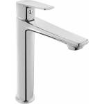 INVENA Висок смесител за мивка Invena Dokos, лъскав хром (BU-19-W01-V)