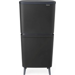 Brabantia Кош за смет за разделно събиране Brabantia SortUp Hi 20+10+10L, Dark Grey