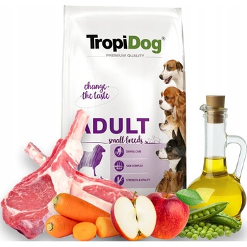 TropiDog Premium Adult S jehněčí s rýží 8 kg