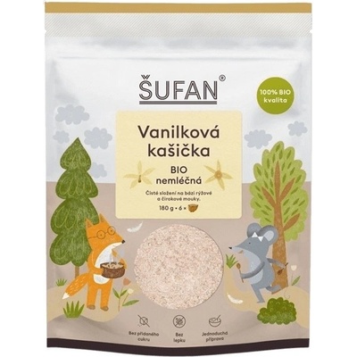 Šufan kašička BIO nemléčná vanilka 180 g