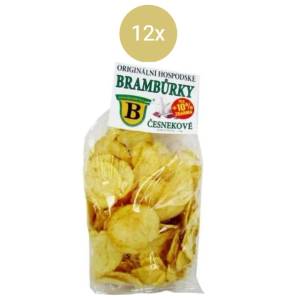 B Brambůrky B Чеснови пържени картофи 12x70g + 10%