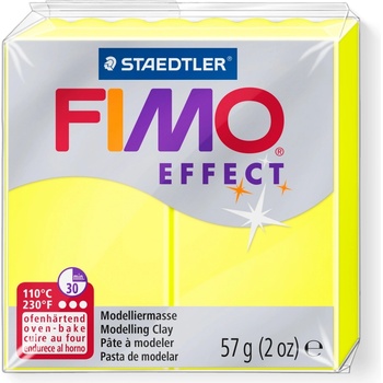 Image 1 of FIMO Полимерна глина Staedtler Fimo Effect, 57g, неон жълт 101 (21896-А-НЕОН ЖЪЛТ)