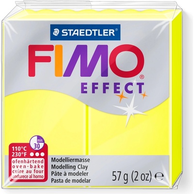 FIMO Полимерна глина Staedtler Fimo Effect, 57g, неон жълт 101 (21896-А-НЕОН ЖЪЛТ)