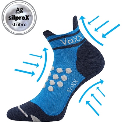 Voxx SPRINTER kompresní ponožky se stříbrem Modrá