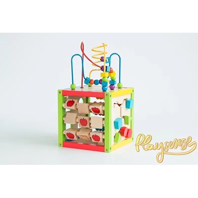 Playsense Дървен Логически куб Playsense (60187)
