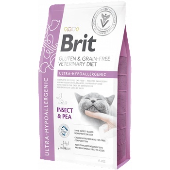 Brit Premium Brit Veterinary Diets Brit GF Ultra Hypoallergenic хипоалергенна храна с протеин от насекоми за намаляване на хранителната непоносимост 400gr