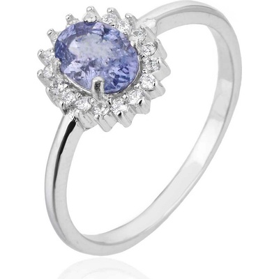 Jan Kos jewellery Stříbrný prsten s tanzanitem MHT 4689 SF55