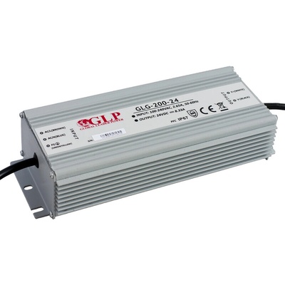 MI6, 200W Profesionální napájecí zdroj, GLG-200-24A, 24V, 8,33A, IP67