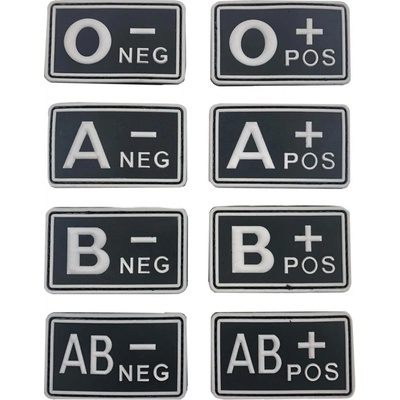 ANAREUS Krevní skupina B NEG - TYP B - černá/bílá